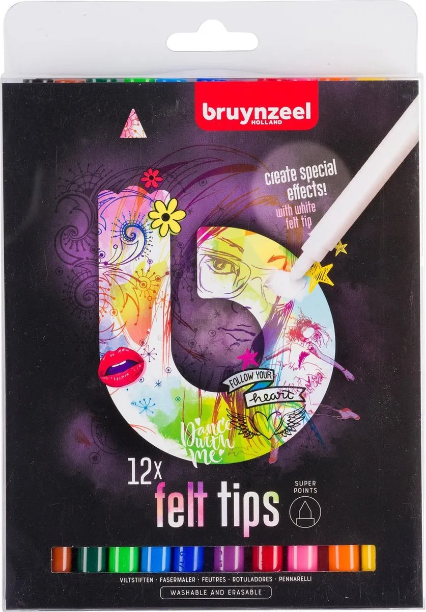 BRUYNZEEL Teens 12 Viltstiften