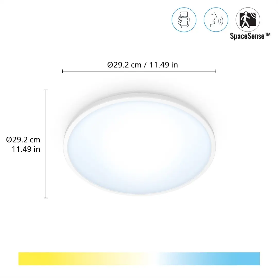 WiZ SuperSlim Plafondlamp 14W 25cm - afbeelding 2 van 6