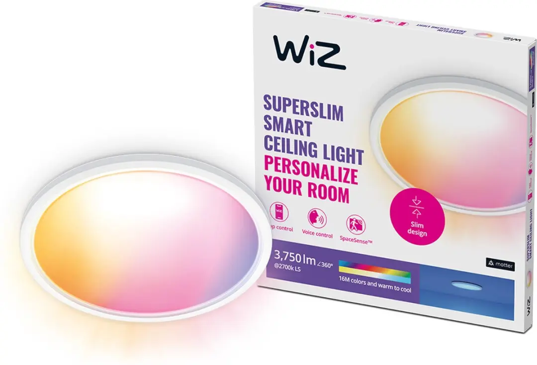WiZ SuperSlim LED Plafondlamp 32W