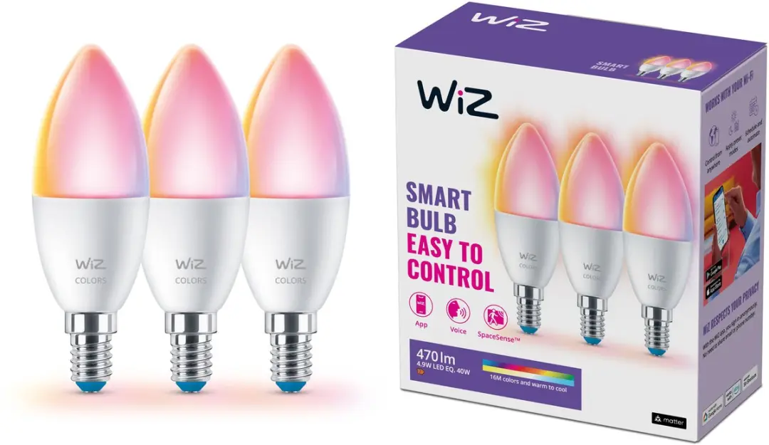 WiZ Kaarslamp 3-pack