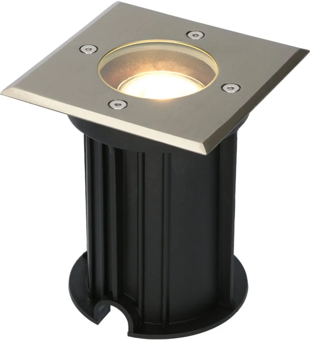 V-tac Dimbare LED Grondspot Vierkant RVS