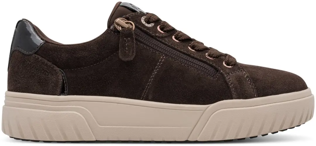 Tamaris Comfort Essentials Dames Sneakers - Mocca Suede - afbeelding 6 van 6
