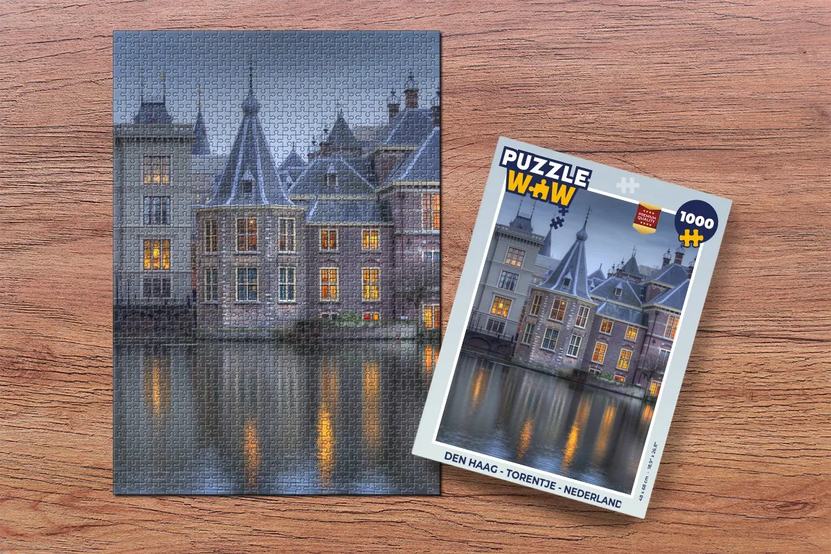 PuzzleWow Den Haag Torentje Legpuzzel 1000 Stuks - Multicolor
