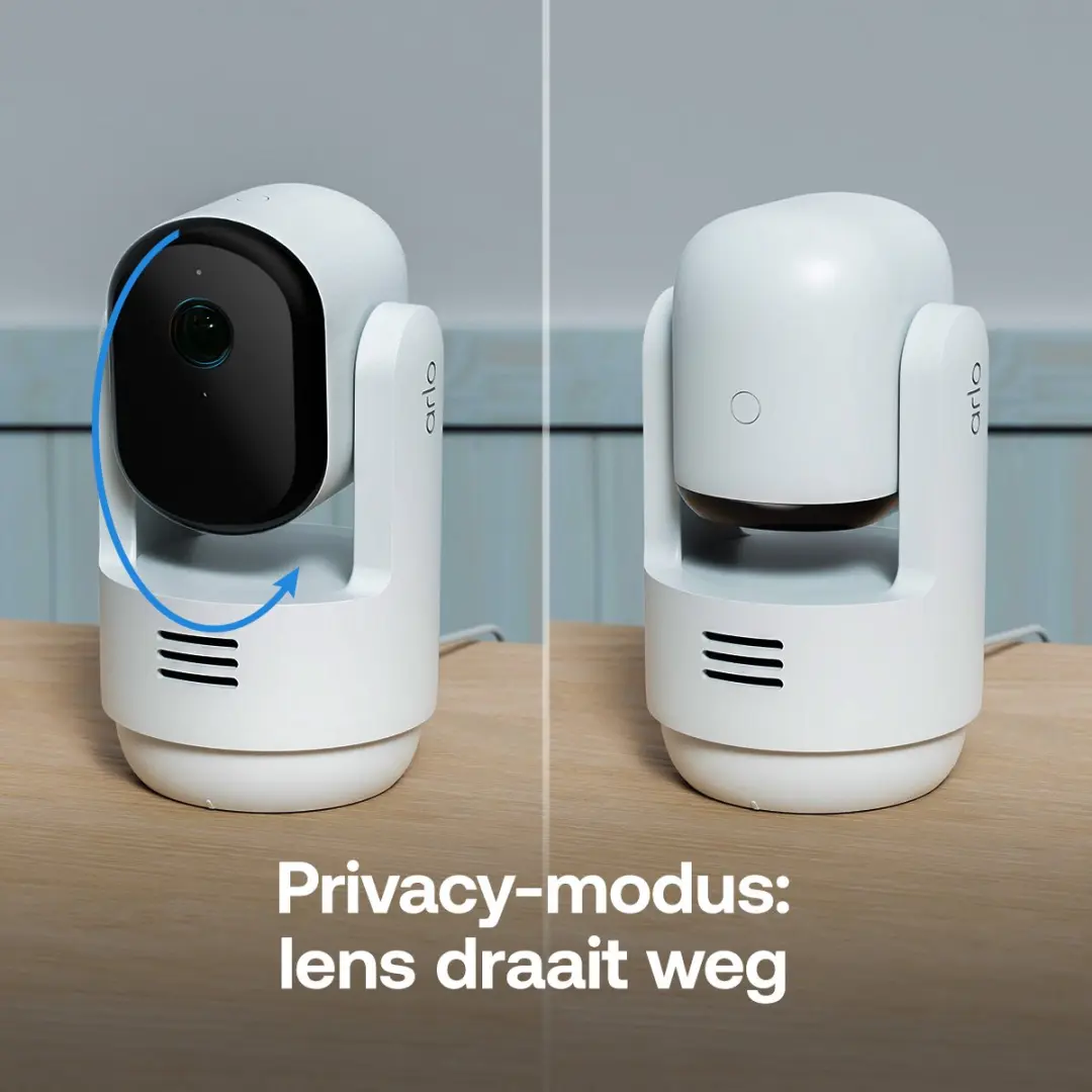 Arlo Essential 3 2K PTZ binnencamera VMC3073-100EUS - afbeelding 3 van 6