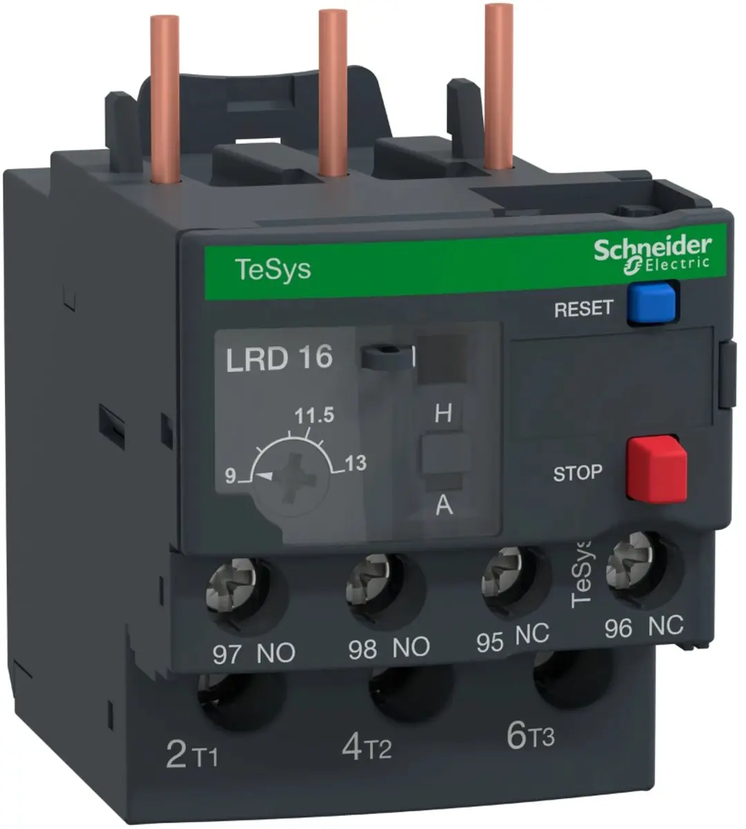 Schneider Electric LRD16 Motorbeveiligingsrelais - 1x NO, 1x NC - afbeelding 2 van 3