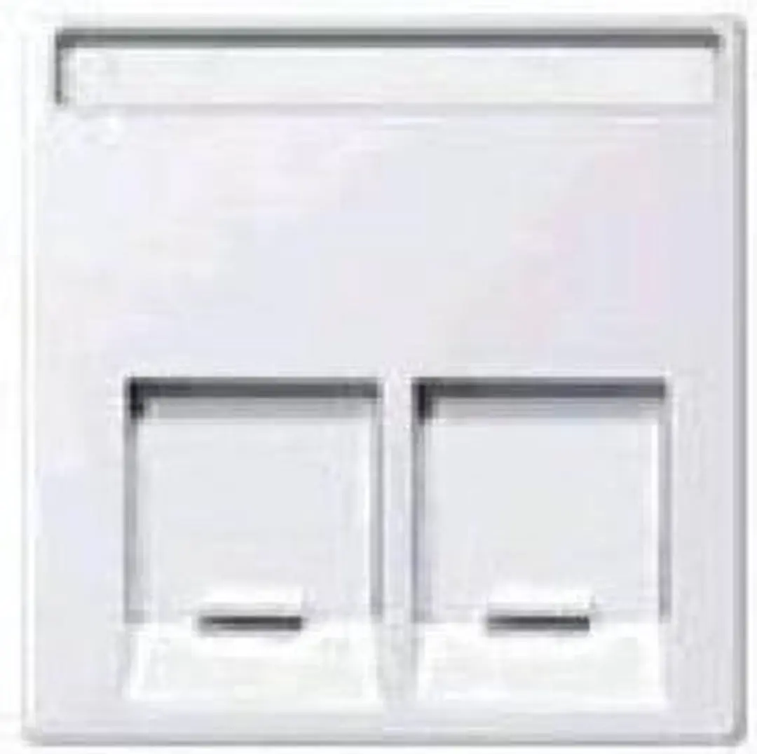 Schneider Electric Merten System M centraalplaat UTP sokkel 2V wit