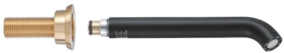 GROHE uitloop 48638, voorsprong 180mm, met mousseur, phantom black, 48638KF0