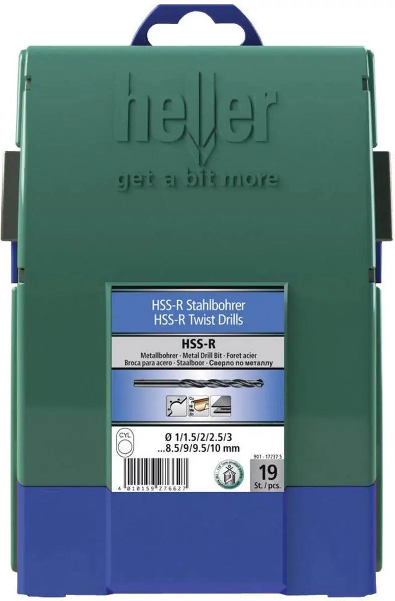 Heller 17737 5 HSS Metaal-spiraalboorset - 19-delig - afbeelding 5 van 6