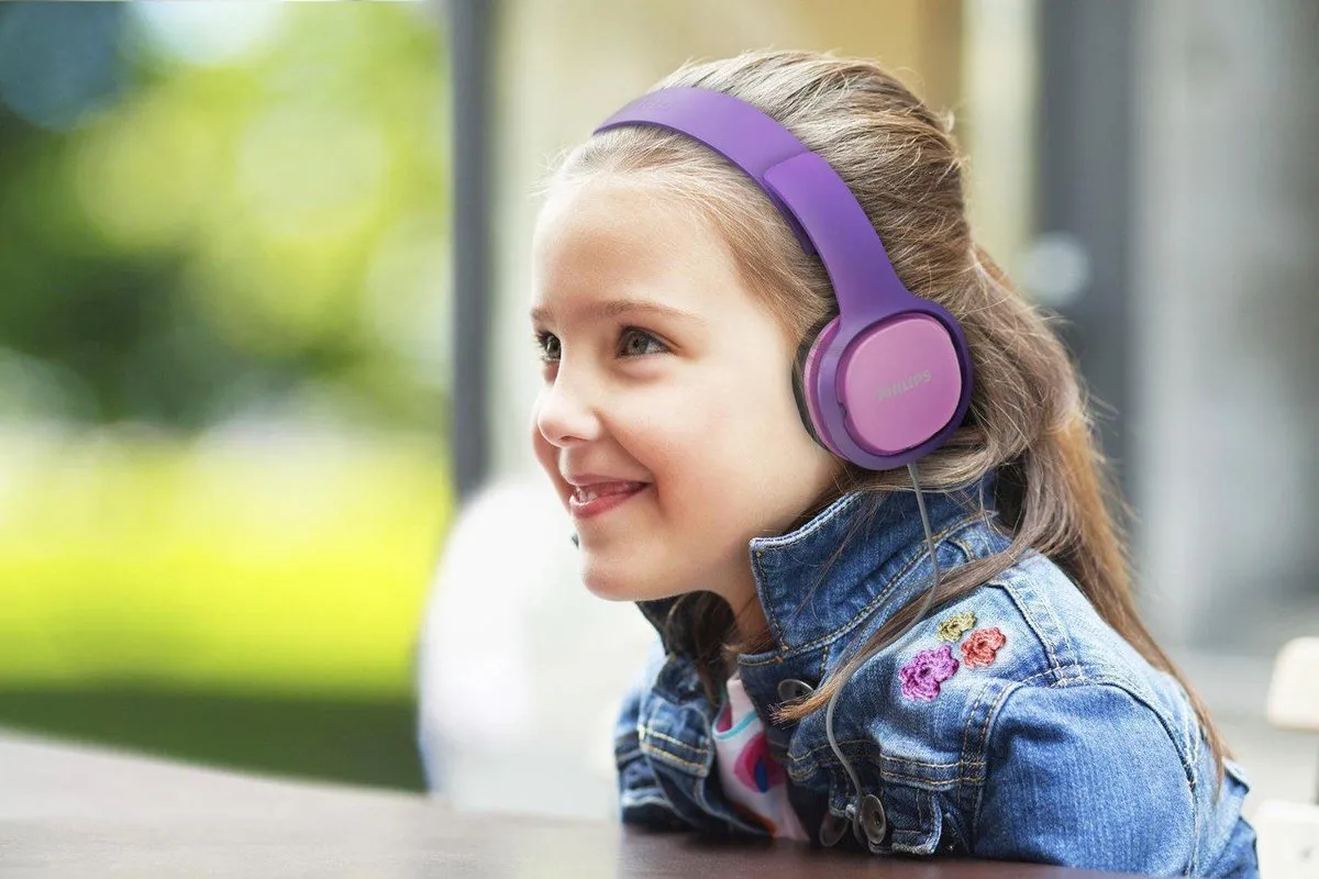 Philips SHK2000 Kids Koptelefoon - Roze/Paars