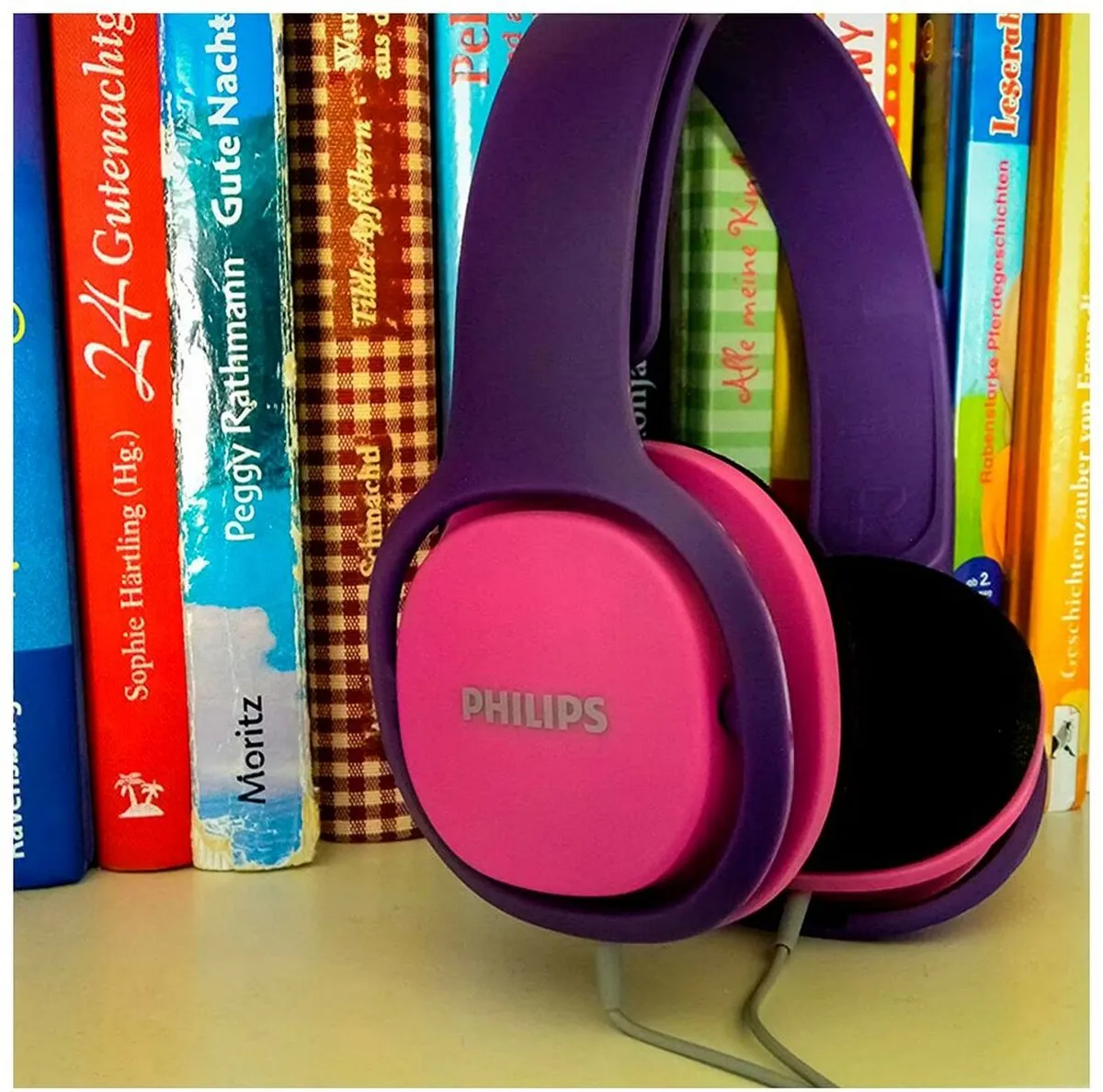 Philips SHK2000 Kids Koptelefoon - Roze/Paars - afbeelding 6 van 6