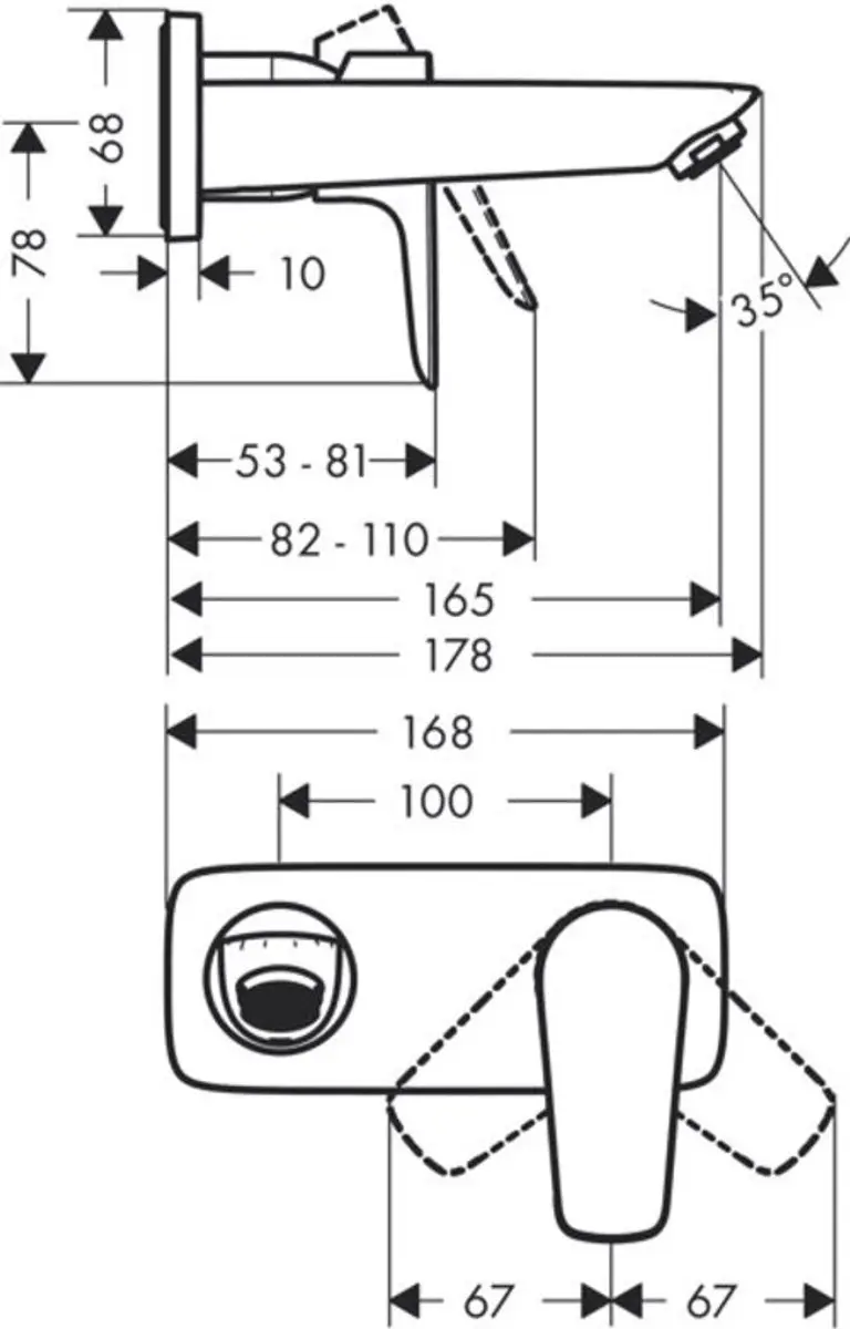 Hansgrohe Talis E 71732000 Wastafelkraan