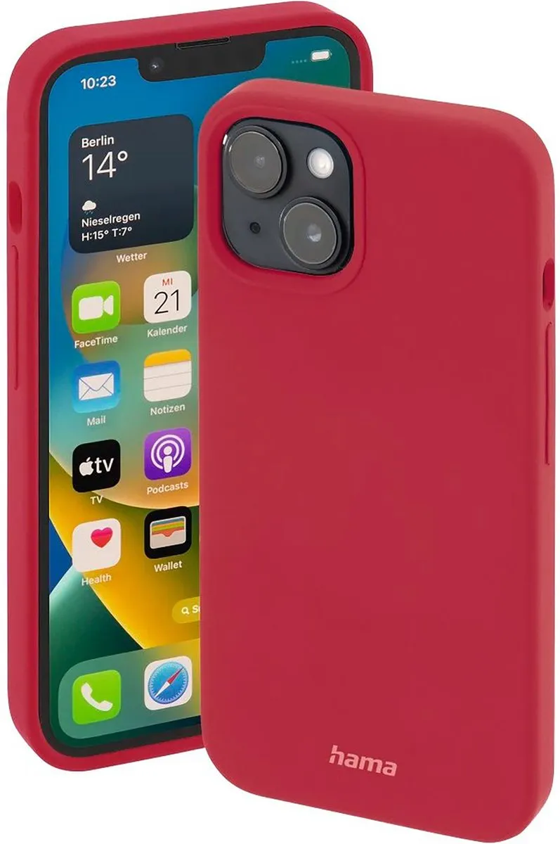 Hama MagCase Finest Feel Pro Hoesje iPhone 14 Plus - Rood