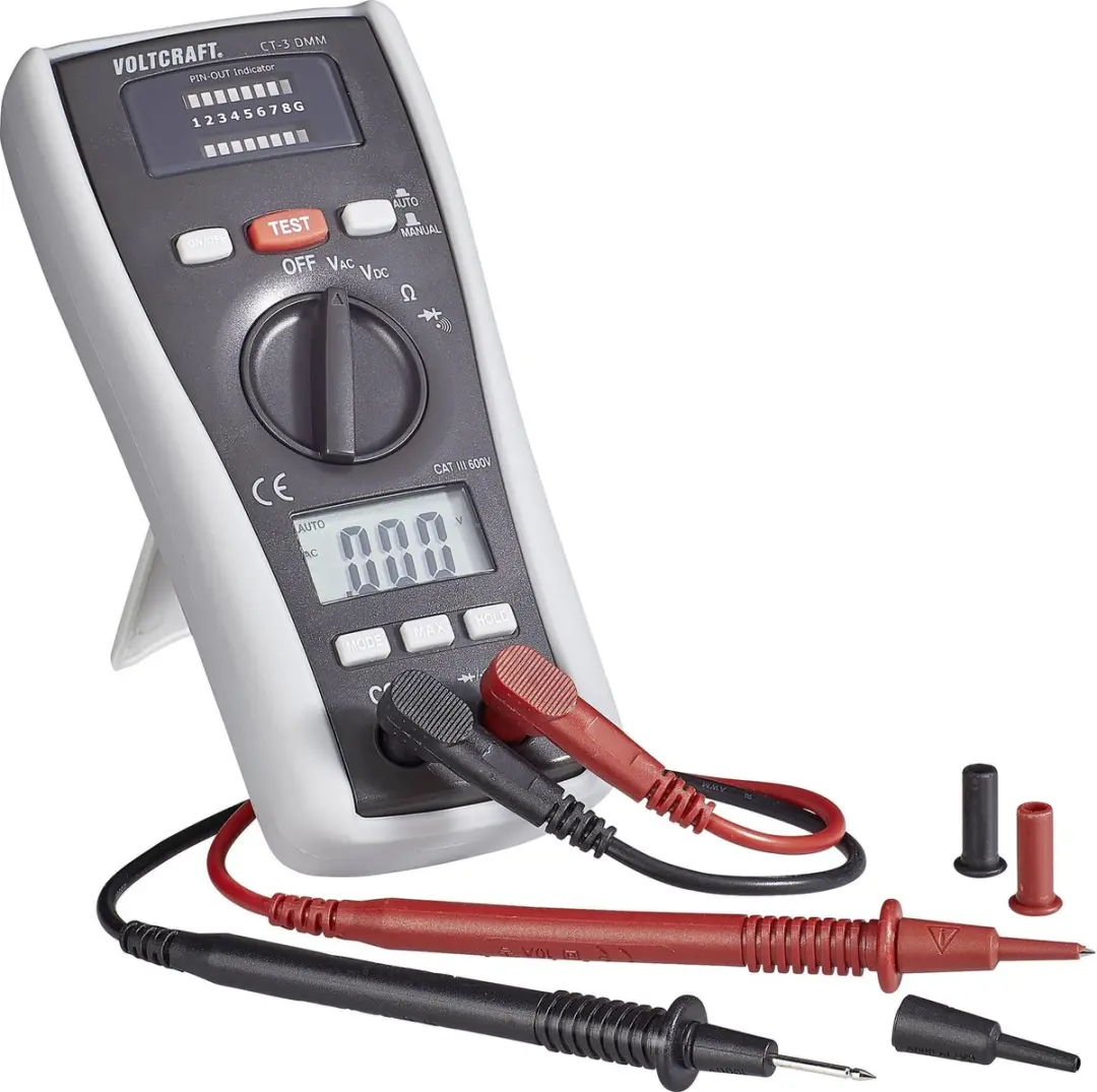 Voltcraft CT-3 DMM Kabeltester - BNC/RJ11/RJ45 - afbeelding 2 van 6