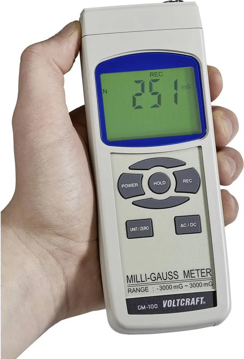 Voltcraft GM-100 Magneetveldanalyser - afbeelding 3 van 5