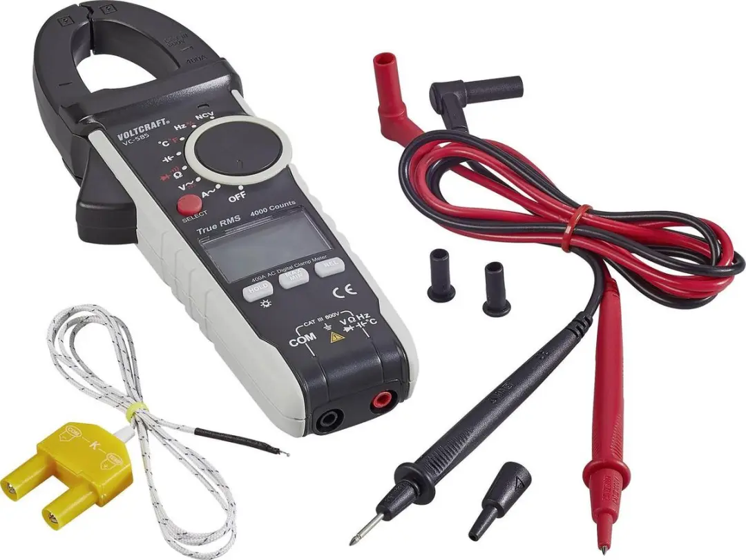 Voltcraft VC585 Stroomtang Digitaal CAT III 600V - afbeelding 5 van 6