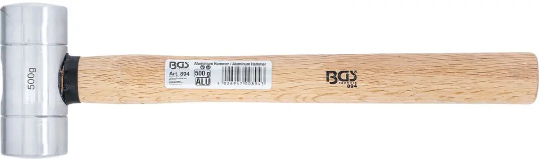BGS Aluminium hamer 500 g - afbeelding 4 van 6