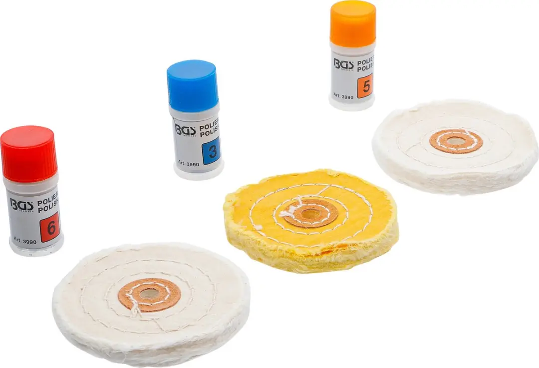BGS Polijstassortiment voor zachte metalen 7 delig - afbeelding 3 van 5