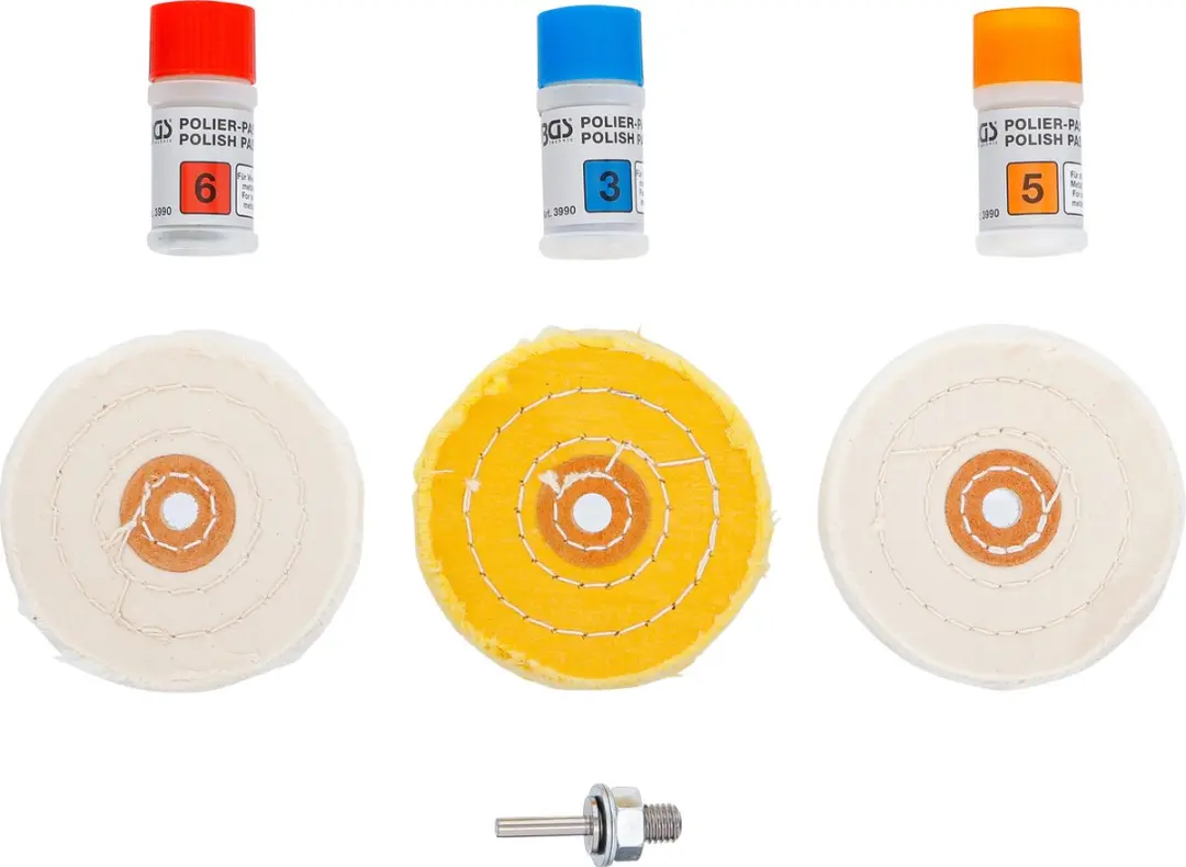 BGS Polijstassortiment voor zachte metalen 7 delig - afbeelding 2 van 5