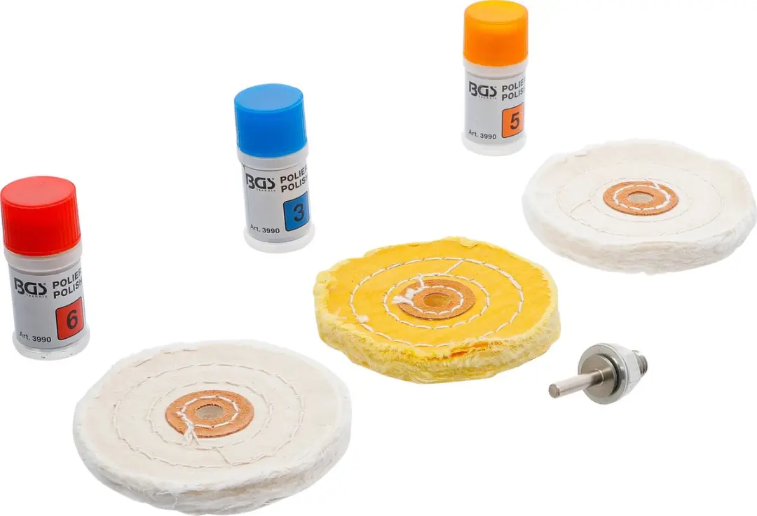 BGS Polijstassortiment voor zachte metalen 7 delig - afbeelding 5 van 5