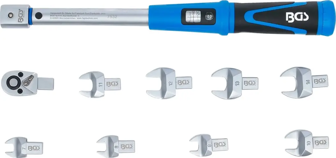 BGS 7532 Momentsleutelset - 10-50 Nm - 10 delig - afbeelding 4 van 5