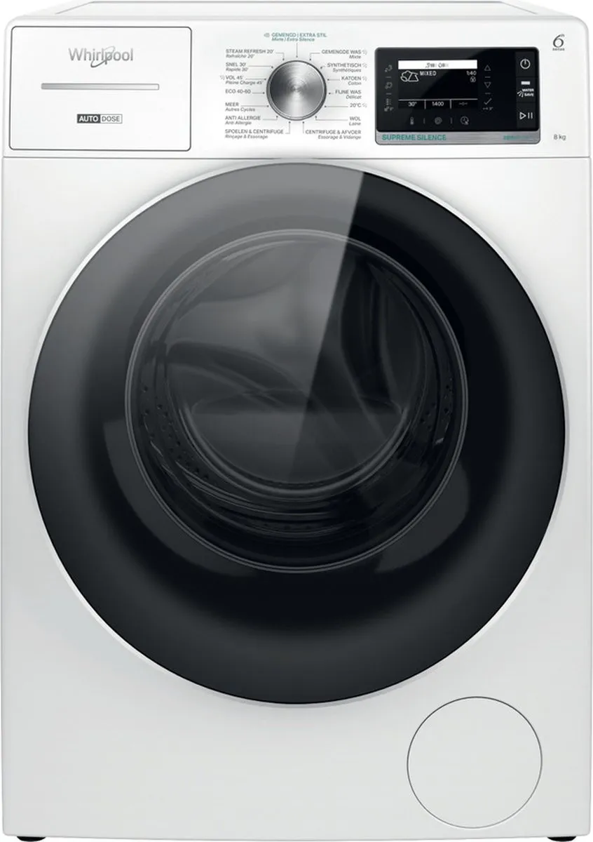 Whirlpool W8 89AD Silence BE Wasmachine 8 kg