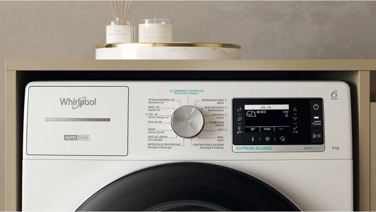 Whirlpool W8 89AD Silence BE Wasmachine 8 kg - Wit