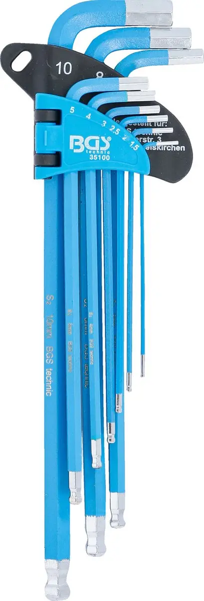 BGS technic Inbussleutelset 9-delig - 1,5-10mm - afbeelding 5 van 6