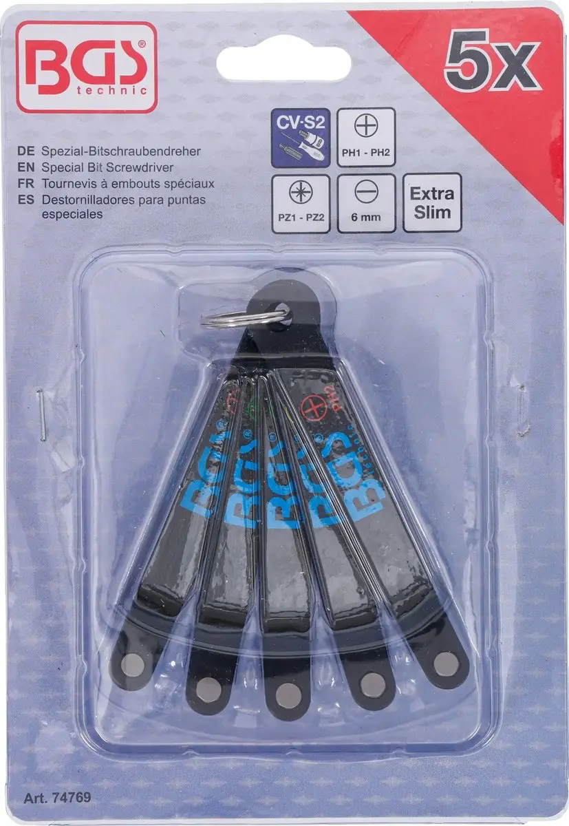 BGS Speciale Bitschroevendraaierset Extra Plat