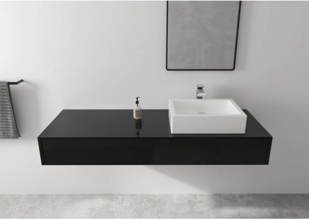 Hansgrohe Vernis Shape wastafelkraan - model 230 - opbouw - laag - eengreeps - mat zwart - afbeelding 2 van 6