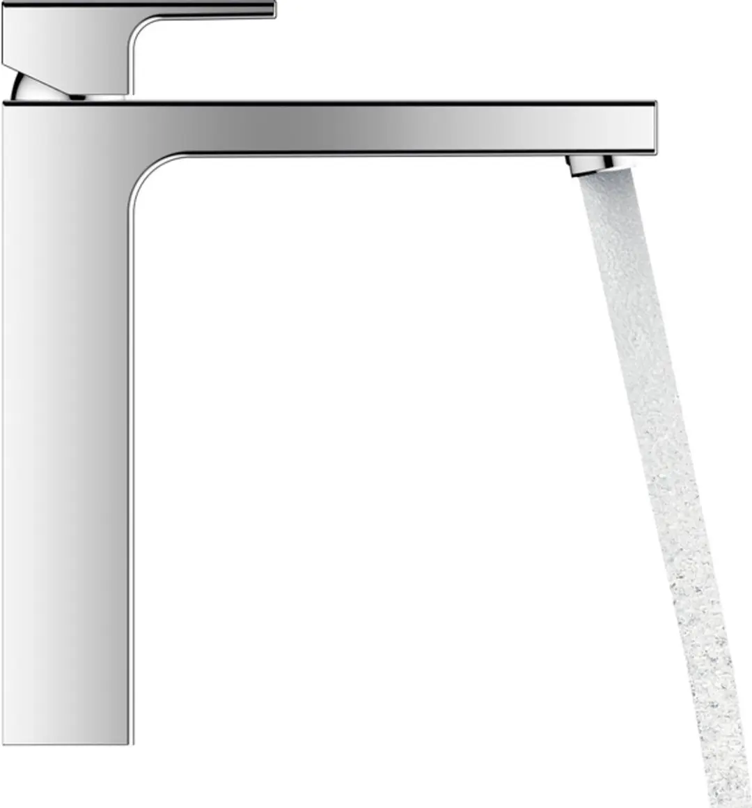 Hansgrohe Vernis Shape wastafelkraan - model 230 - opbouw - laag - eengreeps - mat zwart - afbeelding 4 van 6