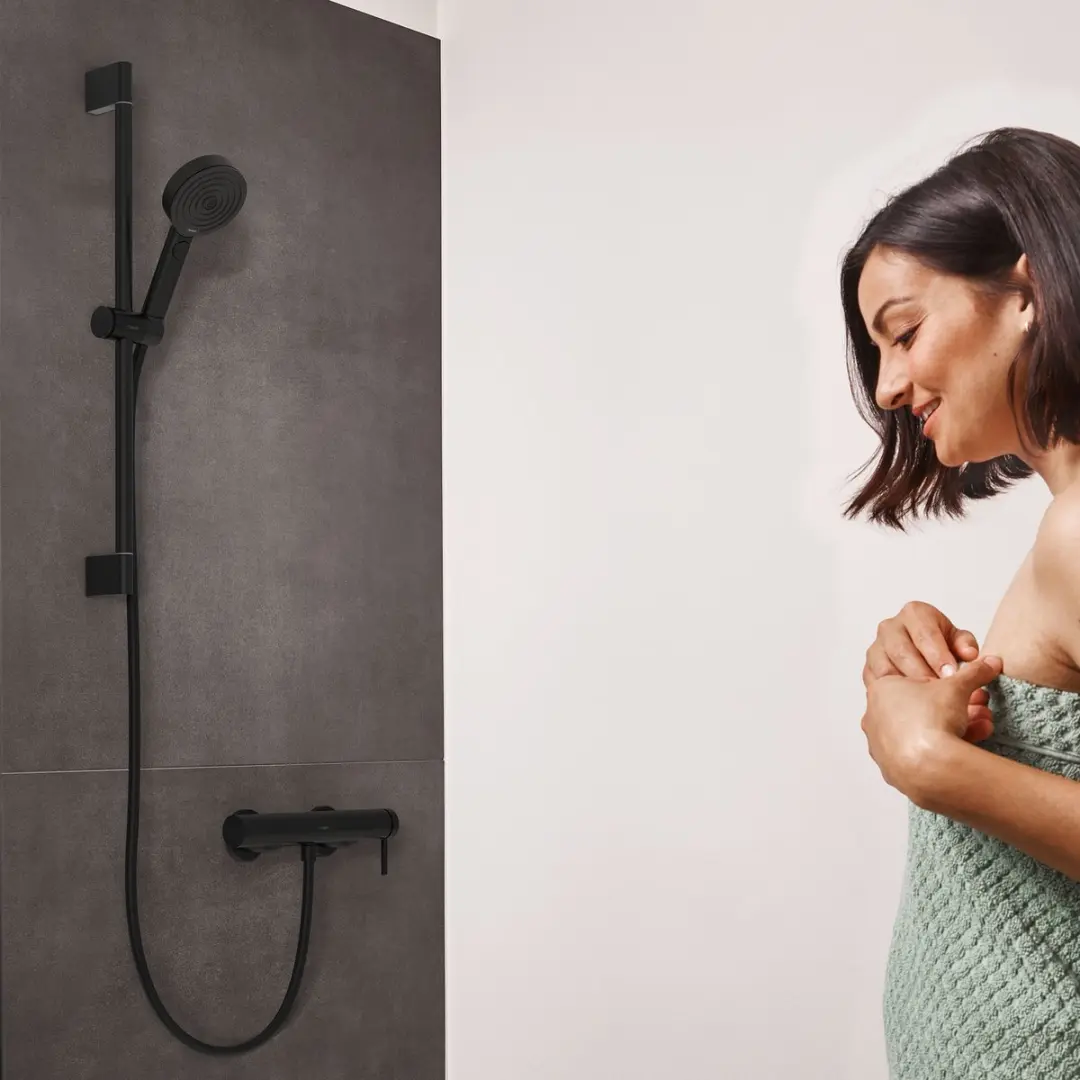 Hansgrohe Finoris 76620670 Douchekraan - Mat Zwart - afbeelding 3 van 4