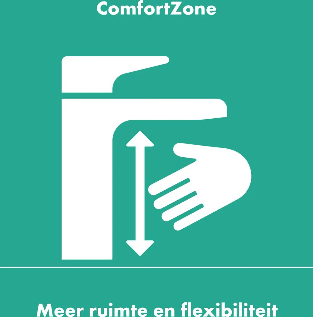 Hansgrohe Rebris S 210 Wastafelmengkraan - Mat Zwart - afbeelding 3 van 6