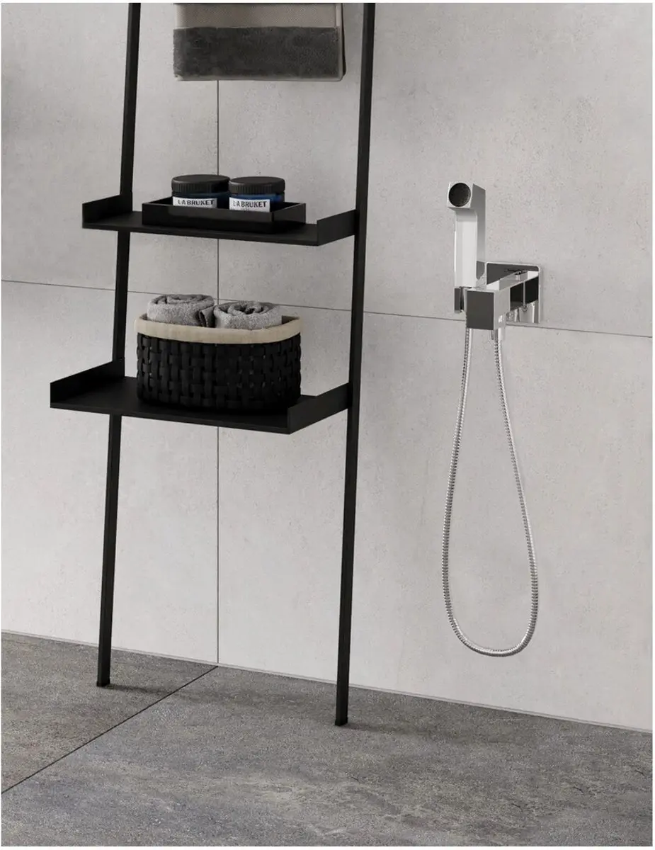Hansgrohe Bidette Handdouche 1jet E 29233670 - Zwart - afbeelding 3 van 4