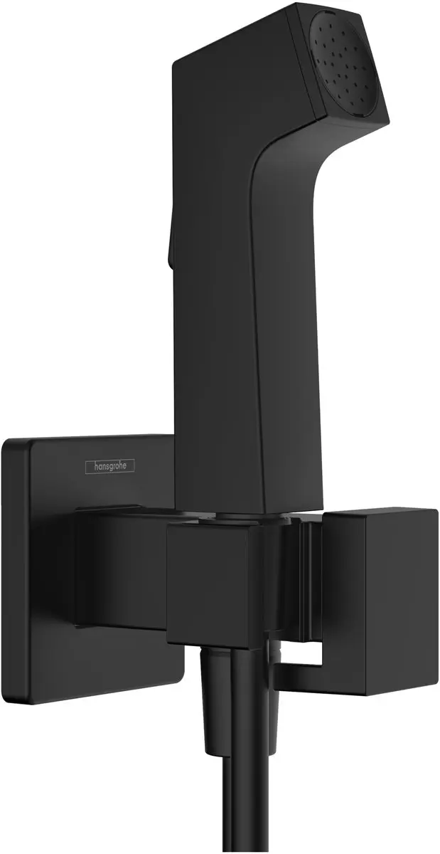 Hansgrohe Bidette Handdouche 1jet E 29233670 - Zwart - afbeelding 2 van 4