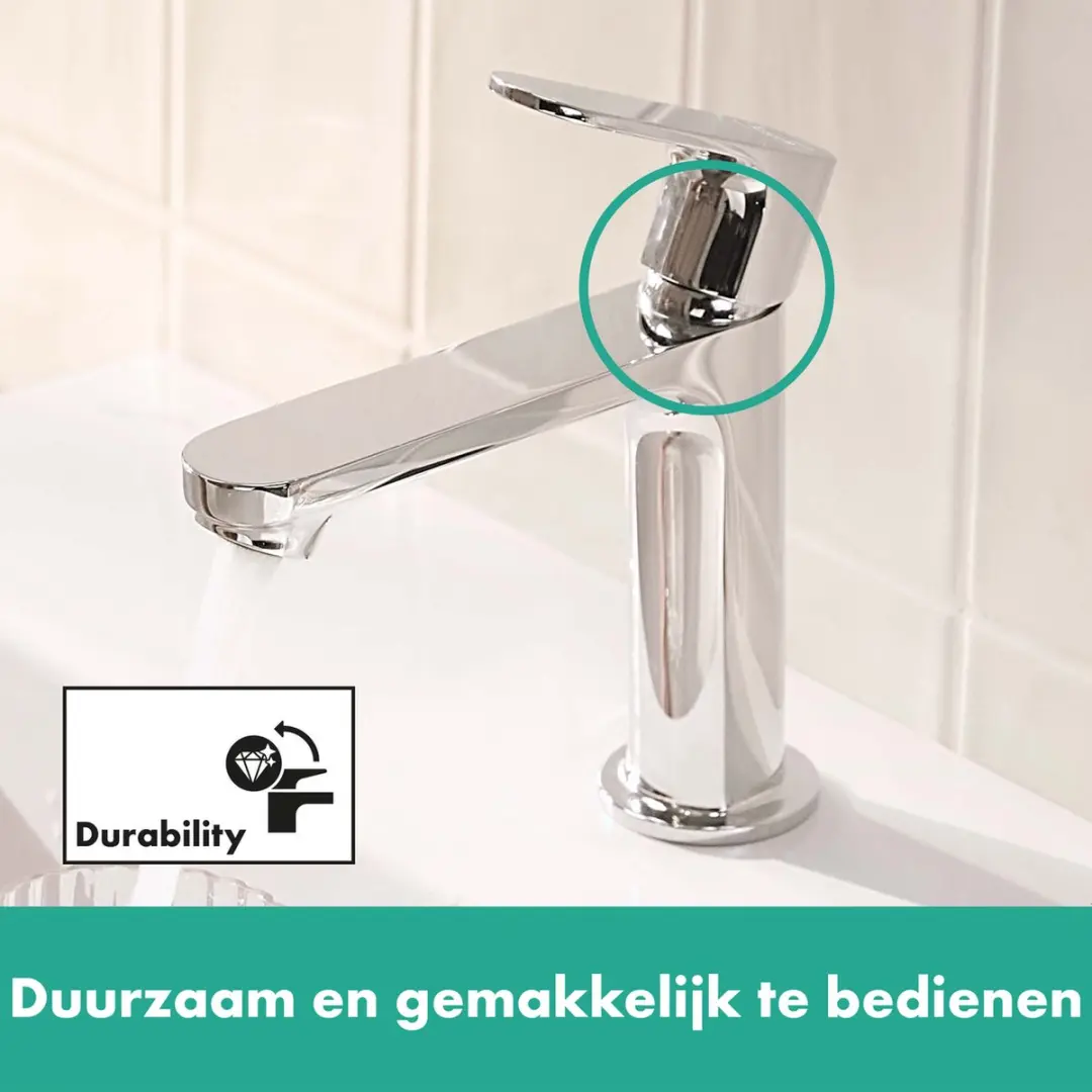 Hansgrohe Rebris S 72588000 Wastafelmengkraan - Chroom - afbeelding 4 van 6