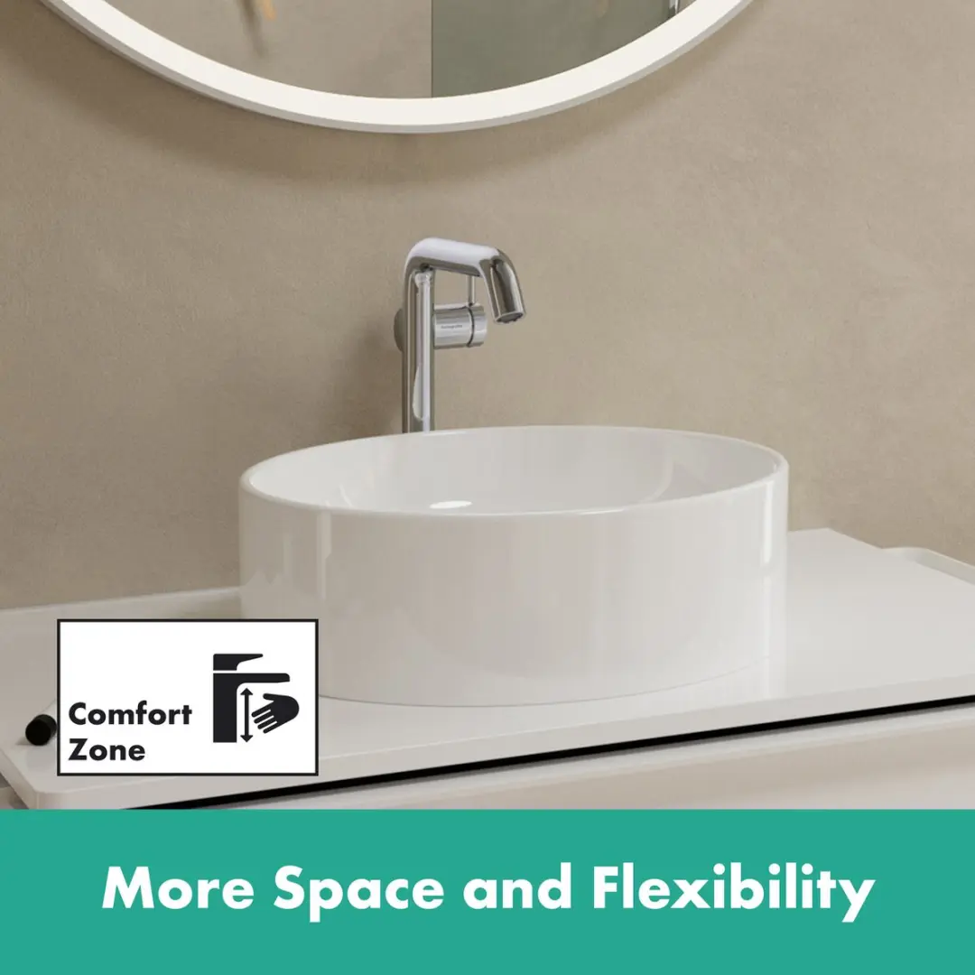 Hansgrohe Tecturis S 73370000 Wastafelkraan - Chroom - afbeelding 5 van 6