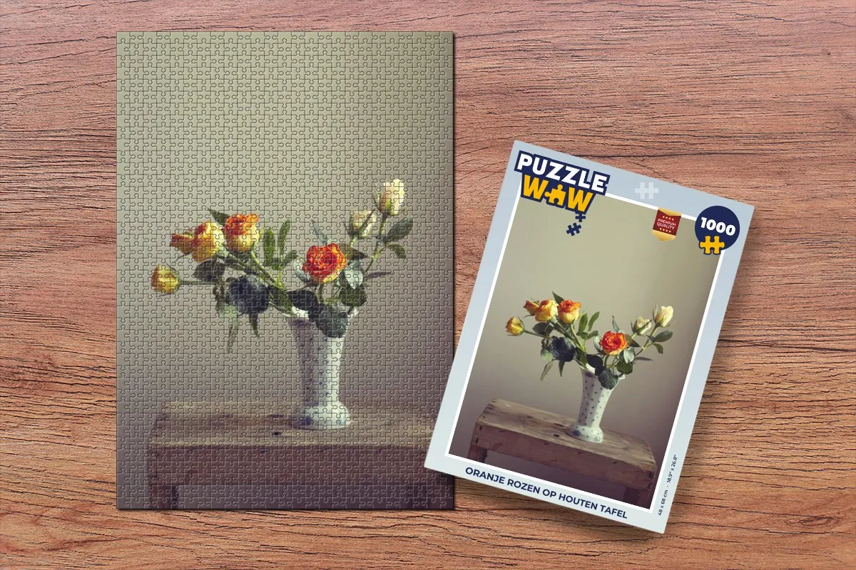 PuzzleWow Rozen Legpuzzel 1000 Stuks - Multicolor