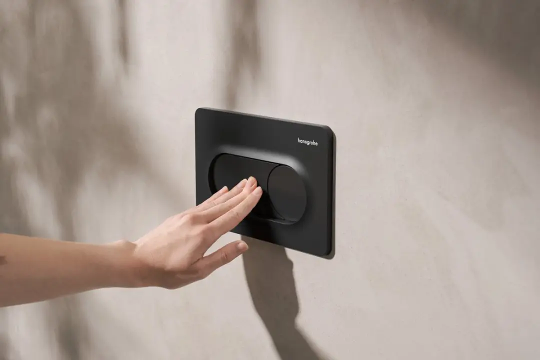 Hansgrohe iFrame Original S 66002670 Drukplaat - Mat Zwart - afbeelding 5 van 6
