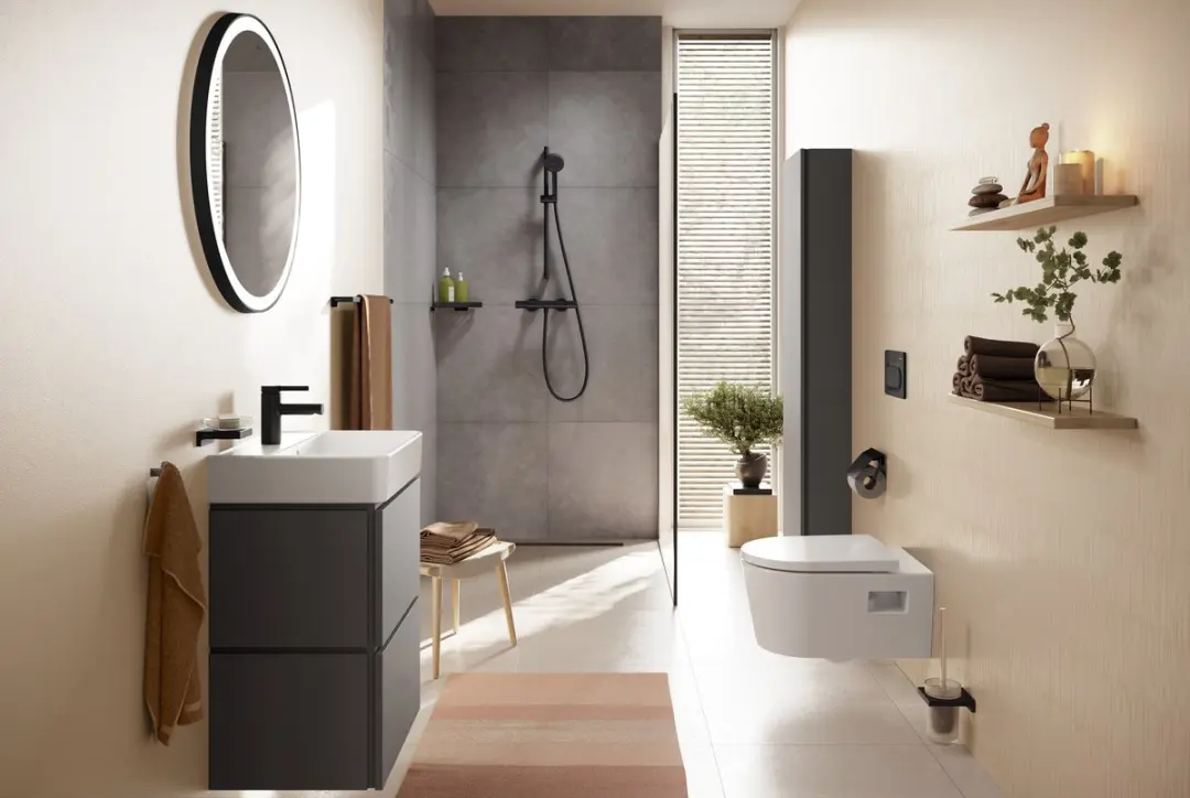 Hansgrohe iFrame Original S 66002670 Drukplaat - Mat Zwart - afbeelding 4 van 6