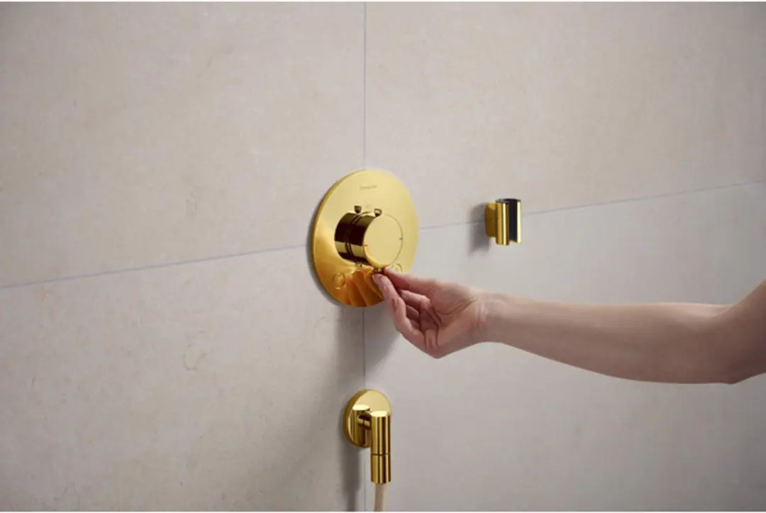 Hansgrohe Ecostat Comfort S Inbouwthermostaat 2 functies - Goud - afbeelding 4 van 6