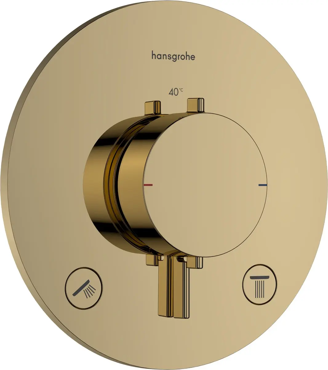 Hansgrohe Ecostat Comfort S Inbouwthermostaat 2 functies - Goud - afbeelding 2 van 6