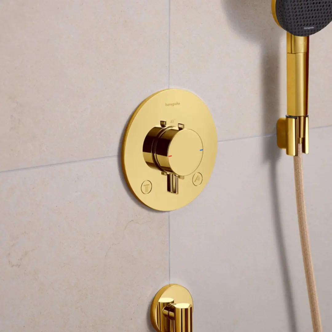 Hansgrohe Ecostat Comfort S Inbouwthermostaat 2 functies - Goud - afbeelding 3 van 6