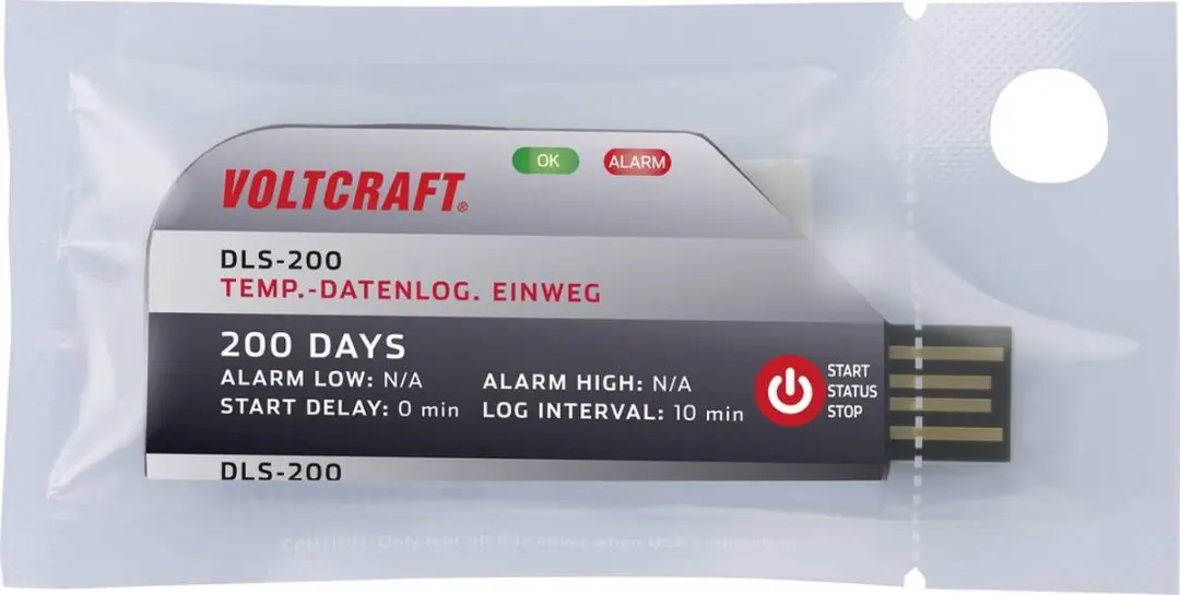Voltcraft DLS-200 Temperatuur Datalogger - VC-11576730 - afbeelding 3 van 6