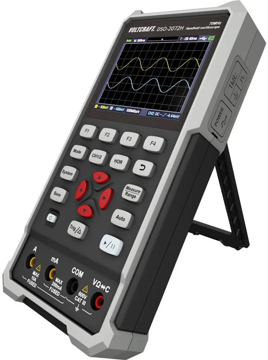 Voltcraft DSO-2072H Handoscilloscoop - 70 MHz - afbeelding 3 van 6