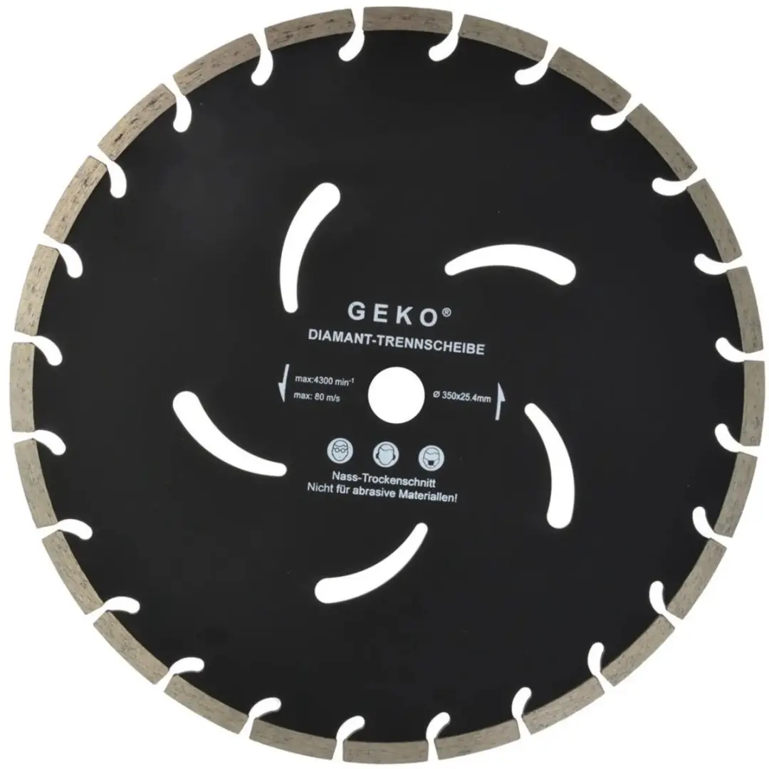 GEKO Segmented Diamantzaagblad 350mm