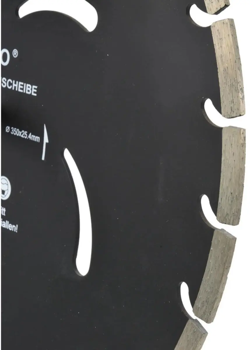 GEKO Segmented Diamantzaagblad 350mm - Koelgaten - afbeelding 2 van 2