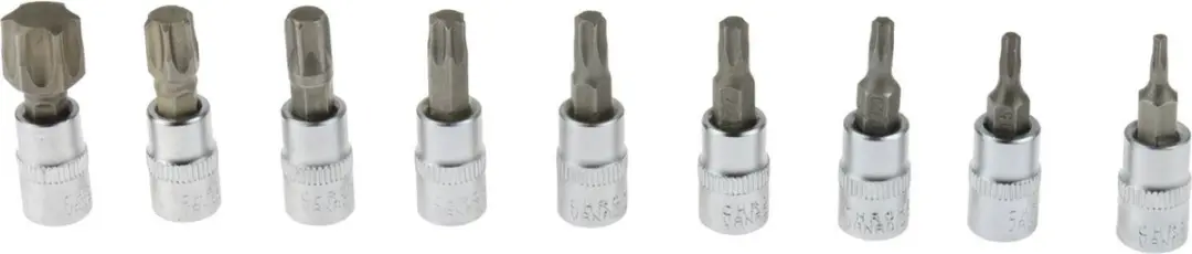 GEKO Torx Dopsleutelset 9-delig - T10-T60 - afbeelding 2 van 4