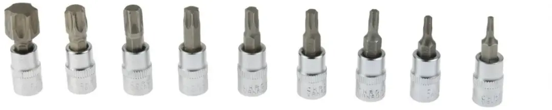 GEKO Torx Dopsleutelset 9-delig - T10-T60 - afbeelding 3 van 4
