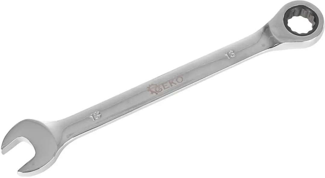 GEKO Ratelsleutelset 8-19 mm - 7-delig - 72-tands - afbeelding 3 van 6