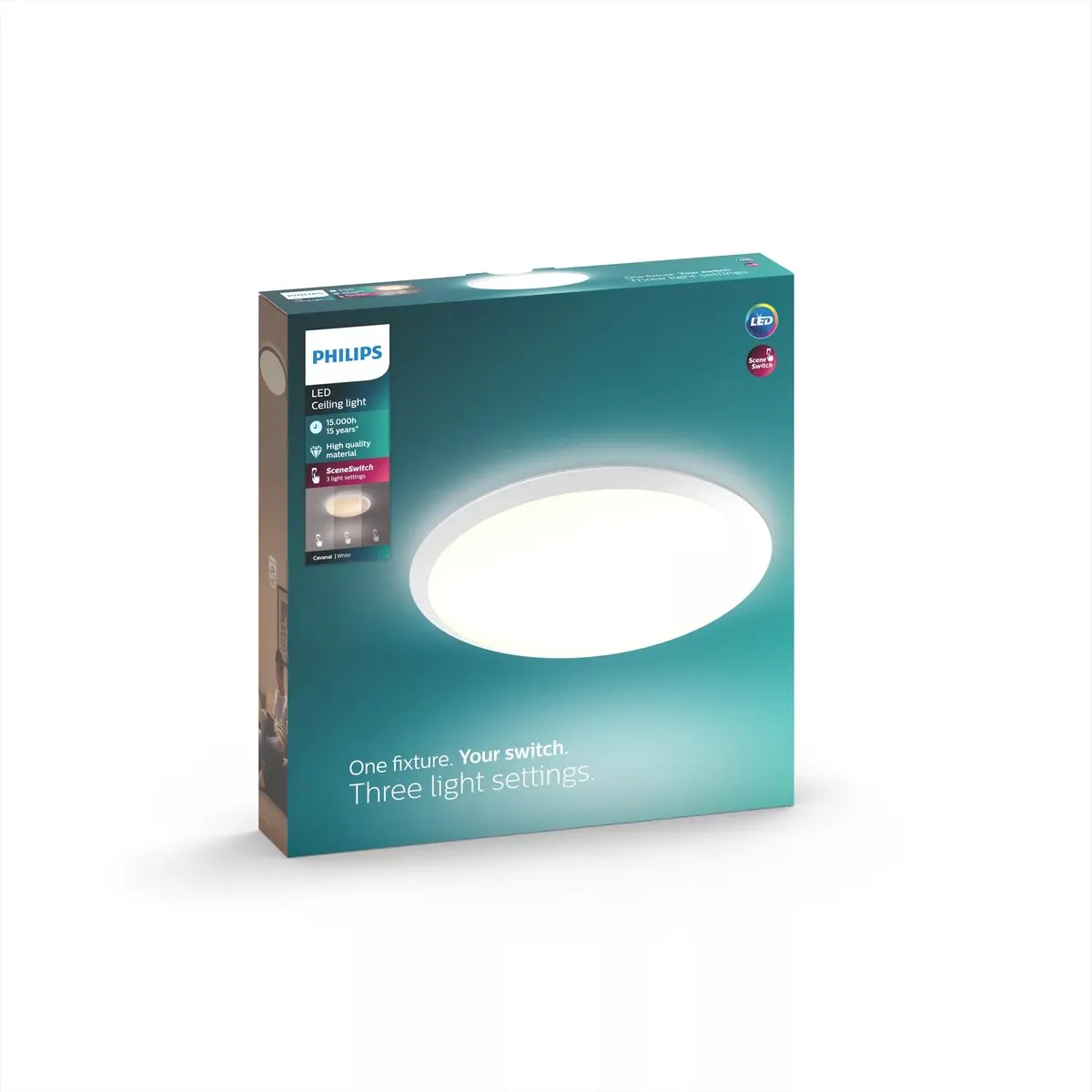 Philips Cavanal Plafondlamp 18W - 35cm - Warmwit